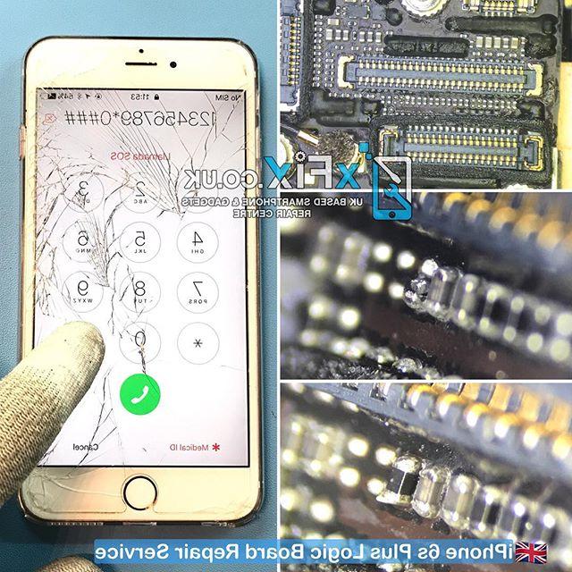 Repairing an iPhone 6s Plus with Broken Filter in (spi_ap_to_touch_sclk) Line .